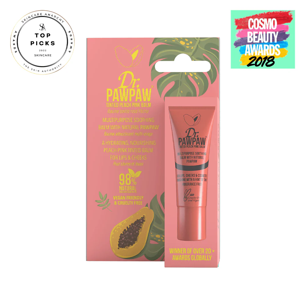 Tinted Peach Pink Lip Balm - 10ml - Image 8