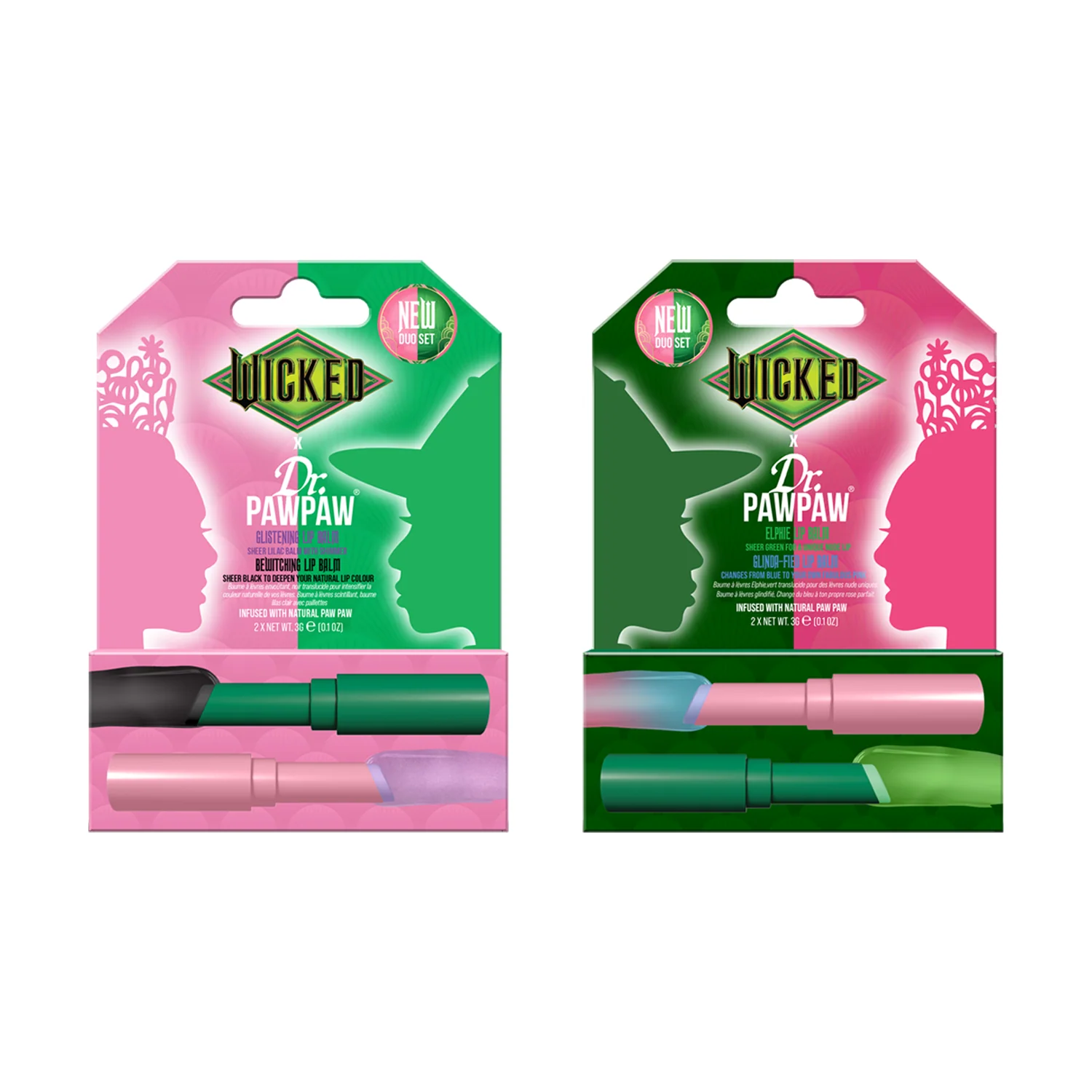 WICKED x Dr.PAWPAW Enchanting & Glimmer Lip Balm Duo - Image 9